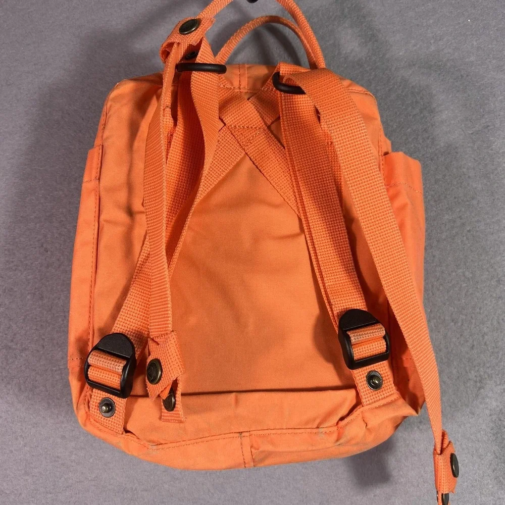 Fjallraven Kanken Mini Backpack Orange Canvas Travel Daypack Bag